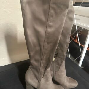 Circus by Sam Edelman Taupe Over-the-Knee Suede Boots